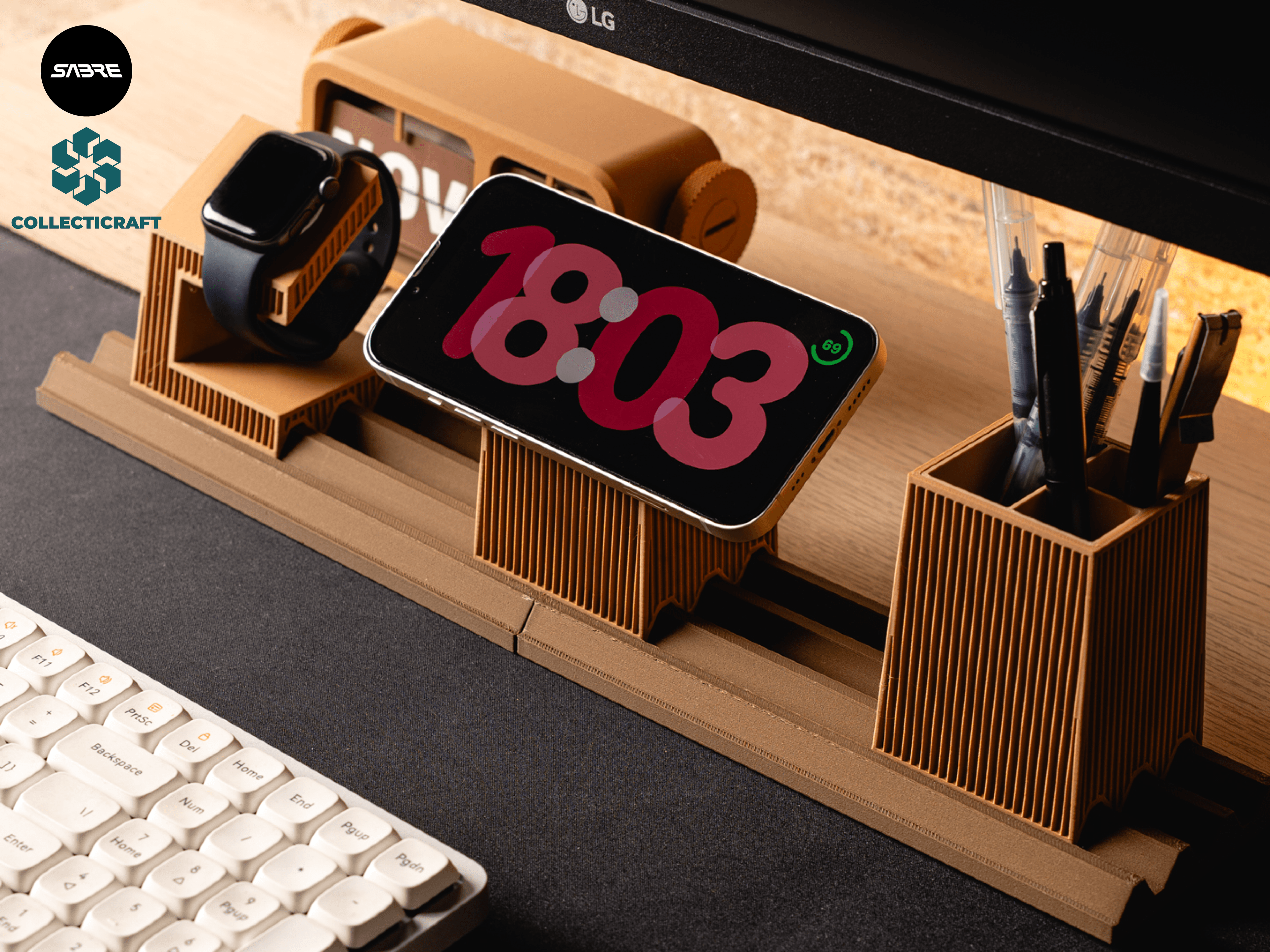 Moku - Modular Desk System - MagSafe Holder 3d model