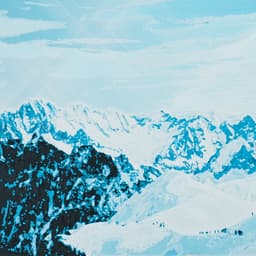 Snow Mountain Oil Painting(Hueforge Painting) 3d model
