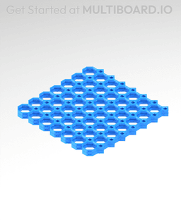 7x7 MU - Center Grid Interfitted - MultiBoard Octagon Plate - x2 Ironing Stack 3d model