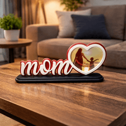 PHOTO FRAME MOTHERSDAY / MOM WITH HEART / GIFT FOR MOTHERSDAY / HOMEDECOR / LOVED PERSON 3d model