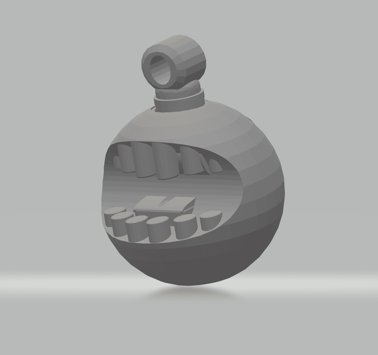 FHW: (Christmas Ornament) Monster Ball with detached hanger 3d model