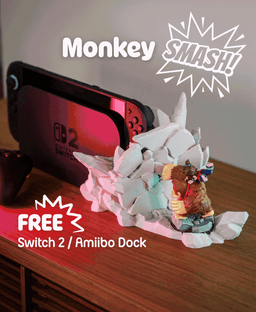 Monkey Smash – Nintendo Switch 2 Dock 3d model