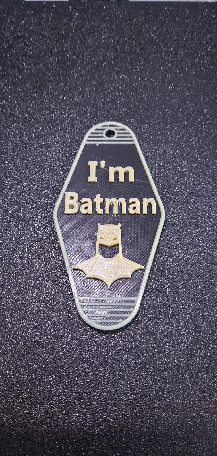 I'm Batman keychain 3d model
