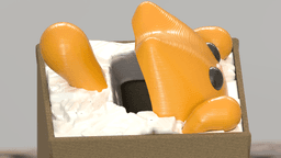 Special Delivery! Kitty destruction tissue box! 3d model