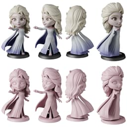 Frozen STL Files - Elsa Anna Olaf Kristoff - Disney Princess 3D Print Models 3d model