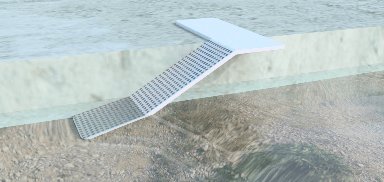 ToadLog - Water Escape Ramp for Small Animals 3d model