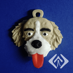 Puppy Keychain 3d model