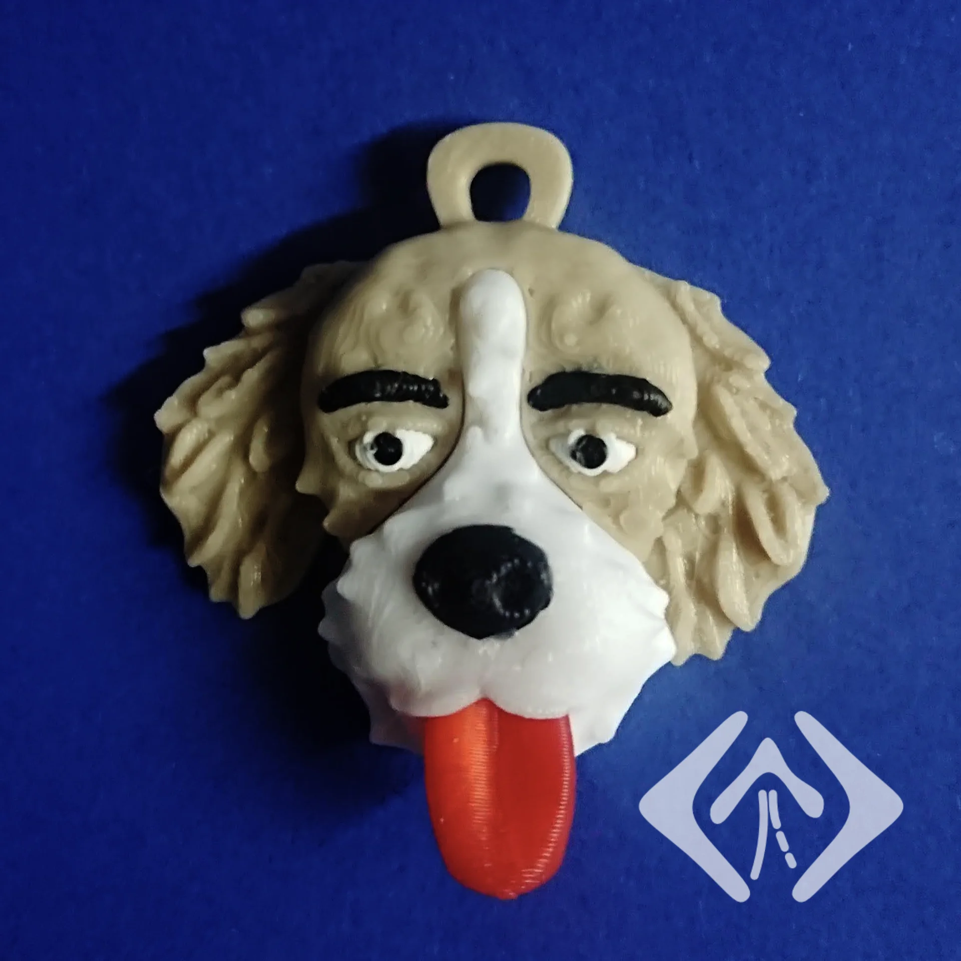 Puppy Keychain 3d model