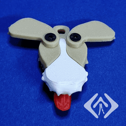 Puppy Keychain 3d model