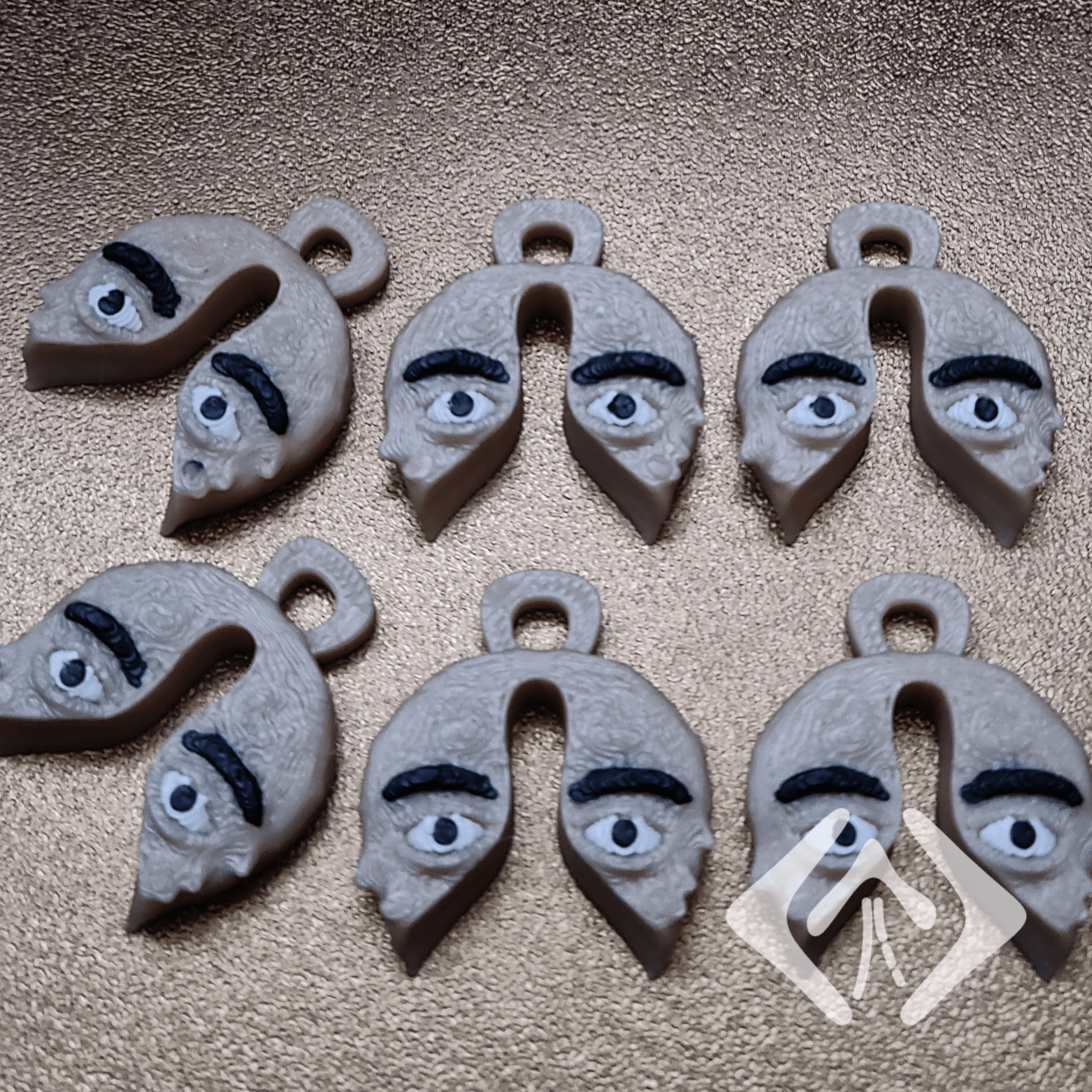 Puppy Keychain 3d model