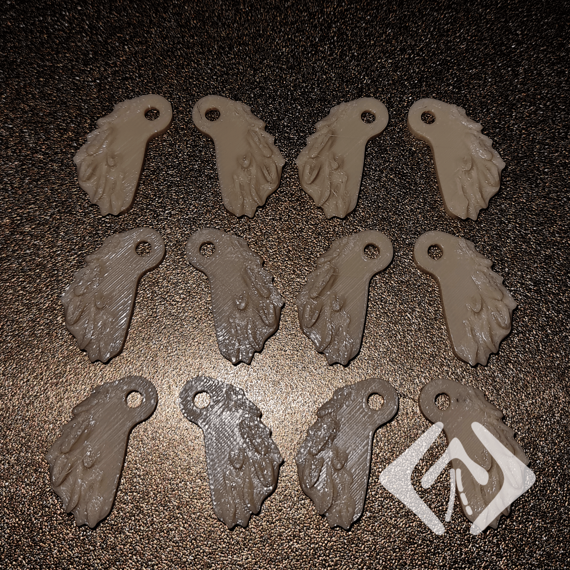 Puppy Keychain 3d model