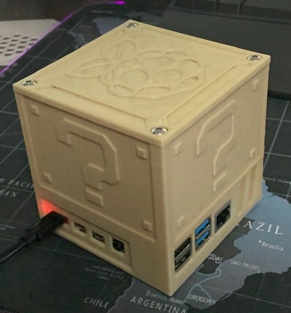 Retrocube Case for Raspberry Pi 4 Remix Top 3d model
