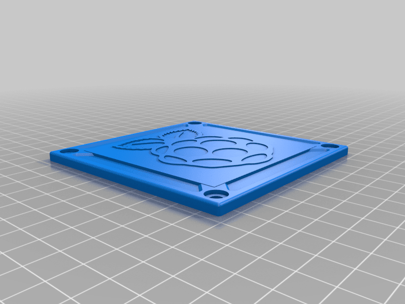 Retrocube Case for Raspberry Pi 4 Remix Top 3d model