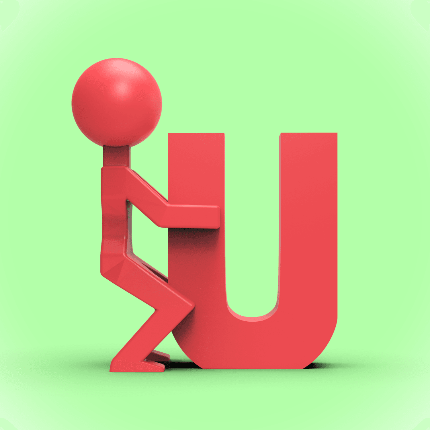 "F*** U" -Desk Décor 3d model