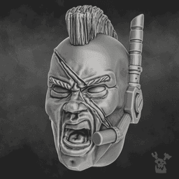 Jungle Fighters Head Bits Commandos Set x5 3d model