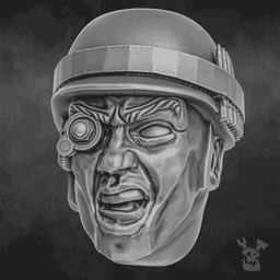 Jungle Fighters Head Bits Commandos Set x5 3d model