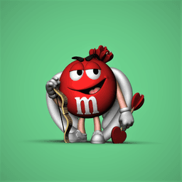Red Cupid M&M 3d model