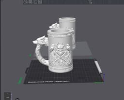 Odin’s Gaze Tankard – Viking Can Coozie 3d model