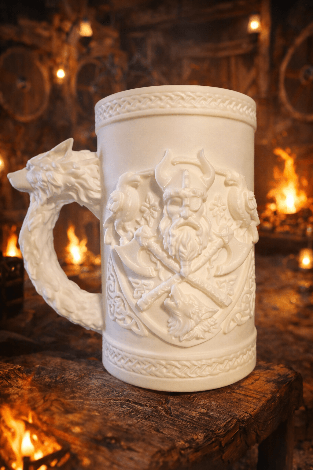 Odin’s Gaze Tankard – Viking Can Coozie 3d model