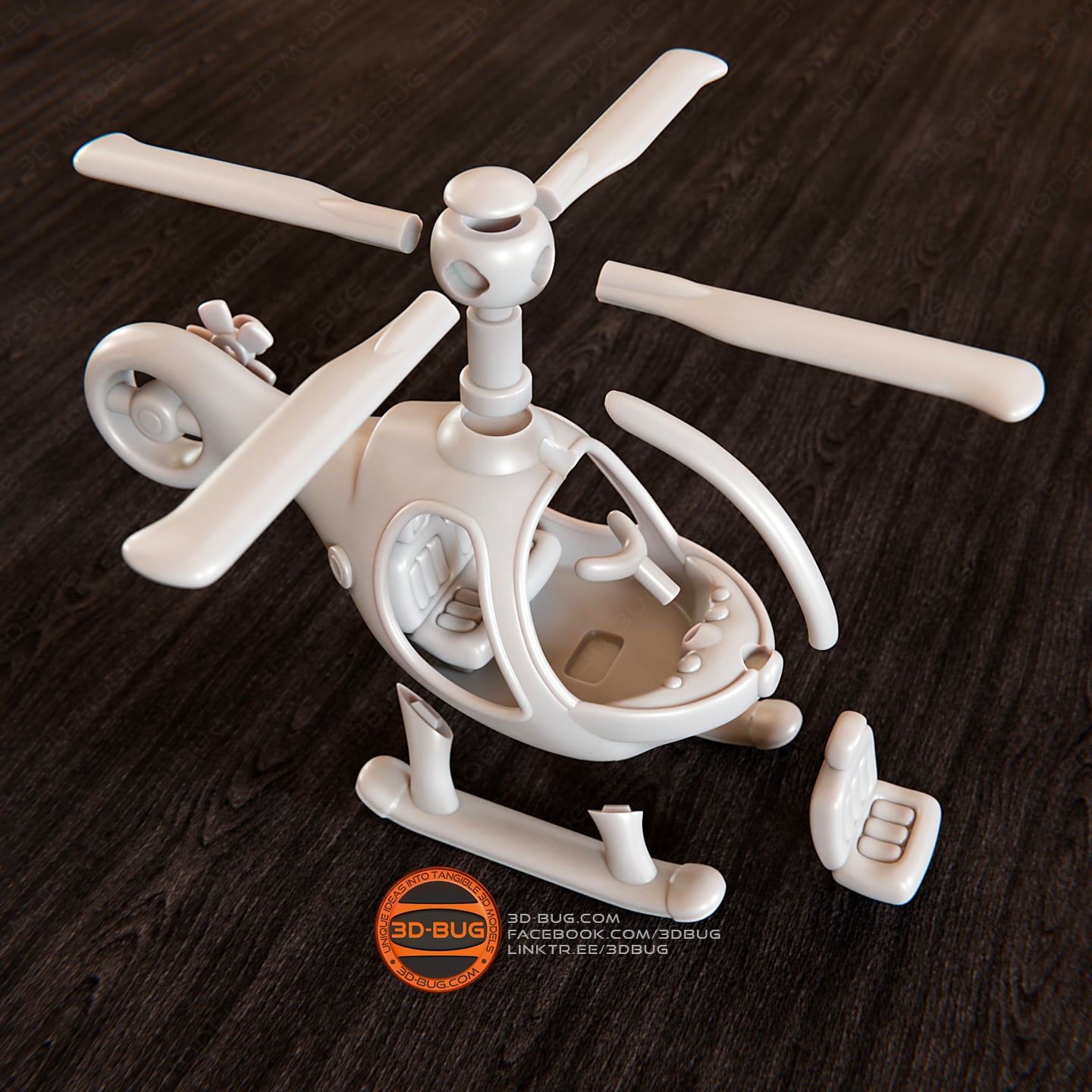 Toy Helicopter "Heliquito" 3d model