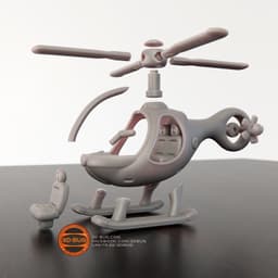 Toy Helicopter "Heliquito" 3d model