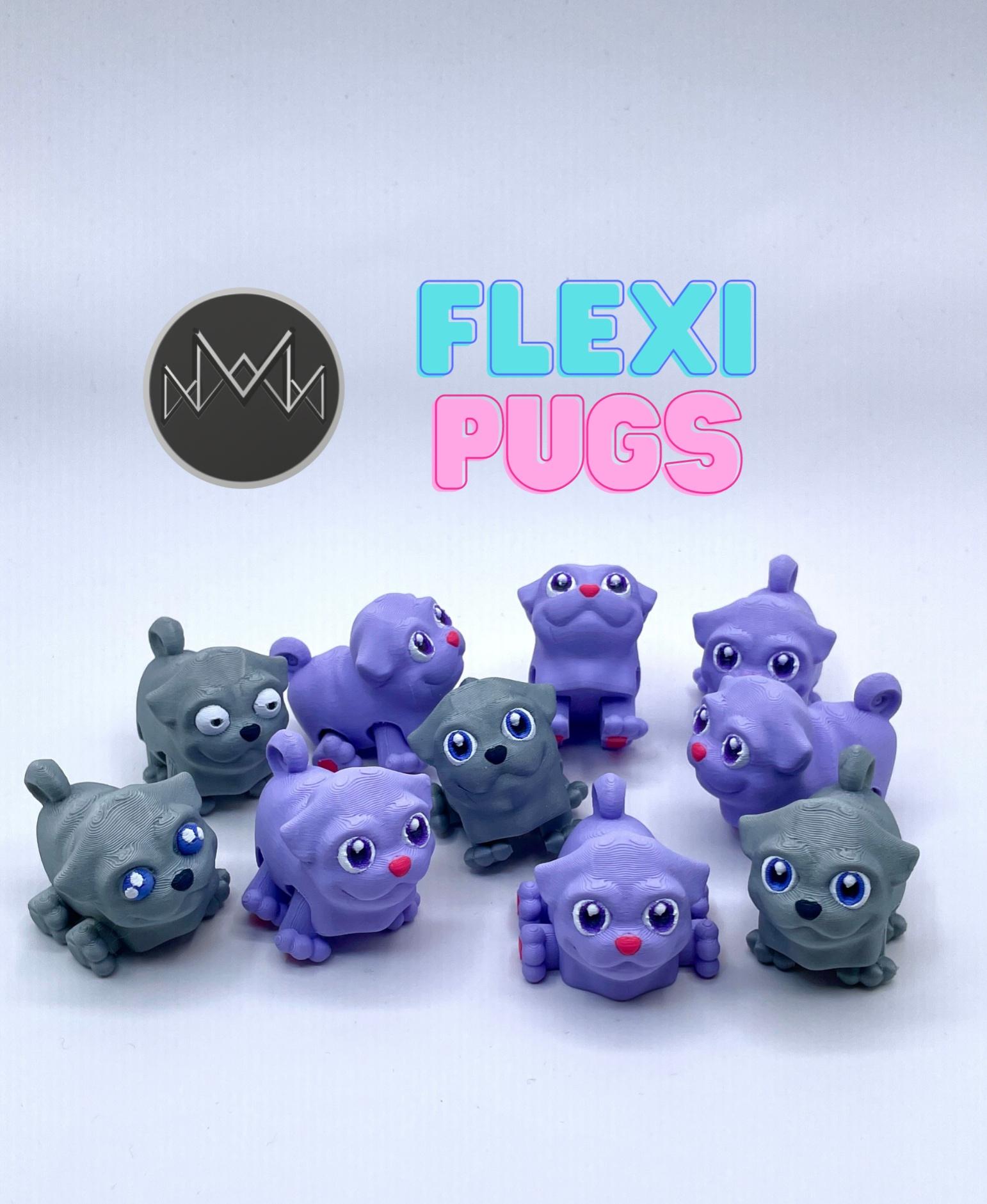 Flexi Pug  3d model