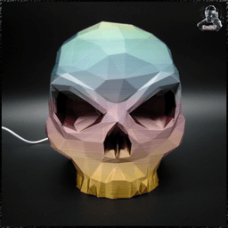 Low Poly Skull Lamp 3d model