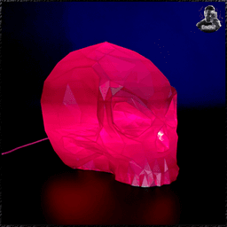Low Poly Skull Lamp 3d model