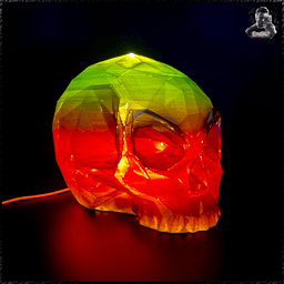 Low Poly Skull Lamp 3d model