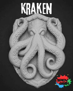 Kraken Wall Plaque 3d model