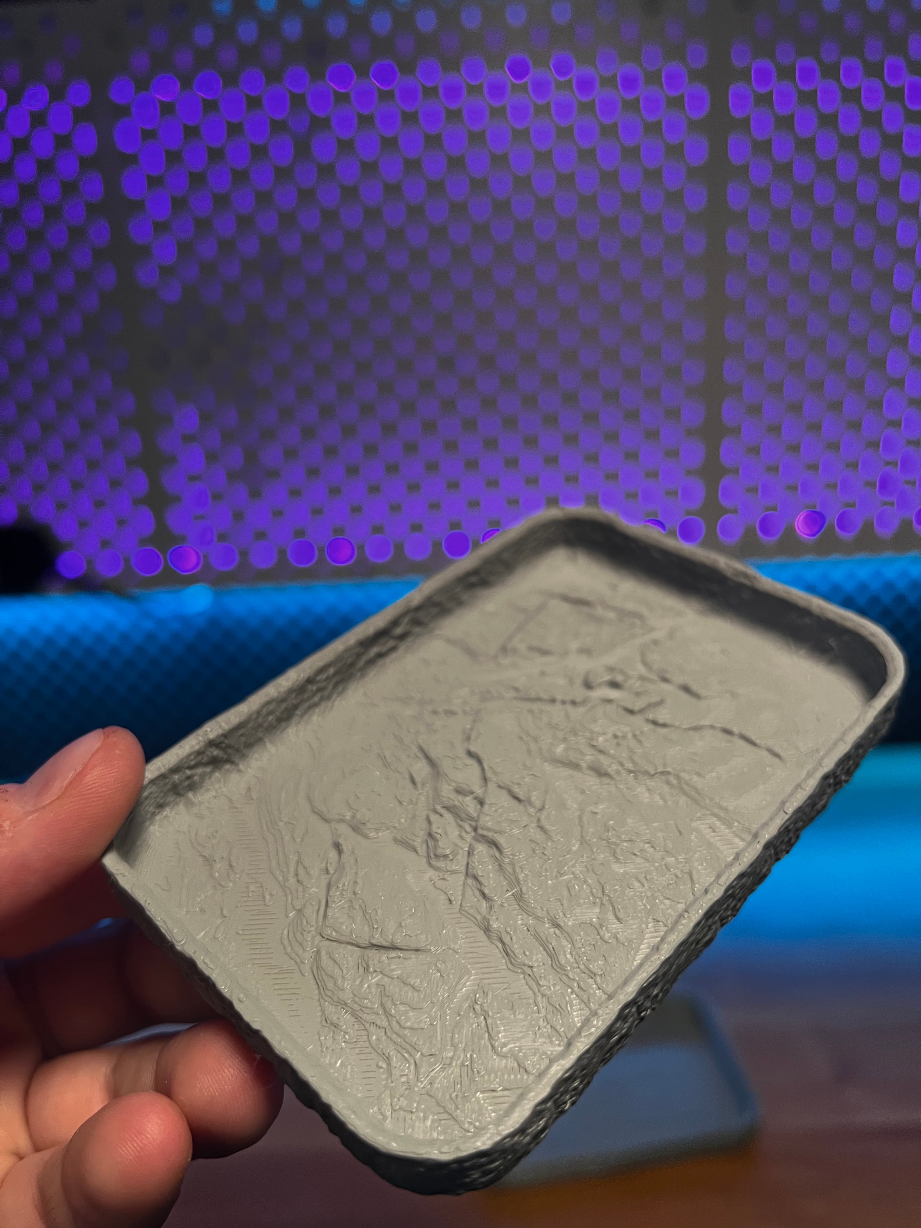 Rock/Stone Textured Trays 3d model