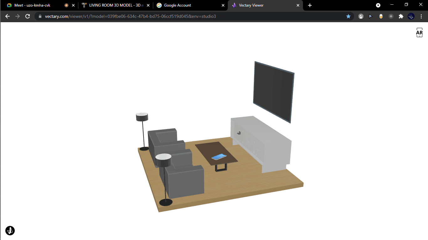 LIVING ROOM 3D MODEL  3d model