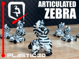 Articulated Zebra — The Striped Sprinter 3d model