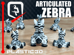 Articulated Zebra — The Striped Sprinter 3d model