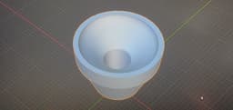 Trumpet MP Adaptor for Multipiece Mouthpiece - Version 2 with V Cup design - 3d model