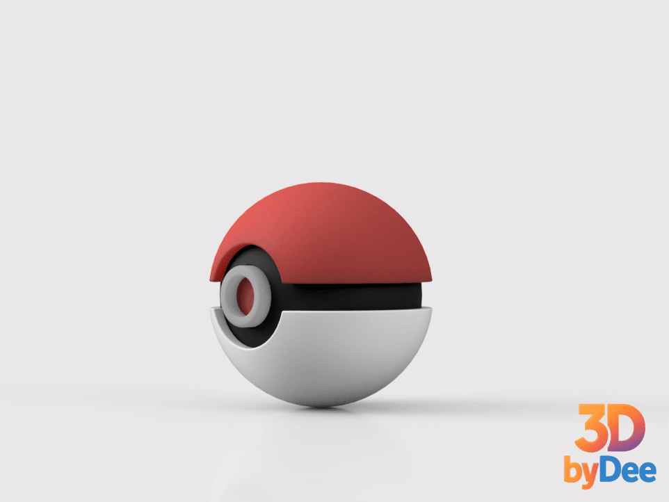 Pokeball 3d model
