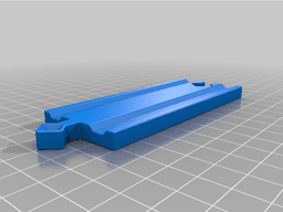 Train Track - Straight 3d model