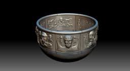 Gundestrup Cauldron for 3d print 3d model