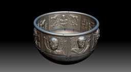Gundestrup Cauldron for 3d print 3d model