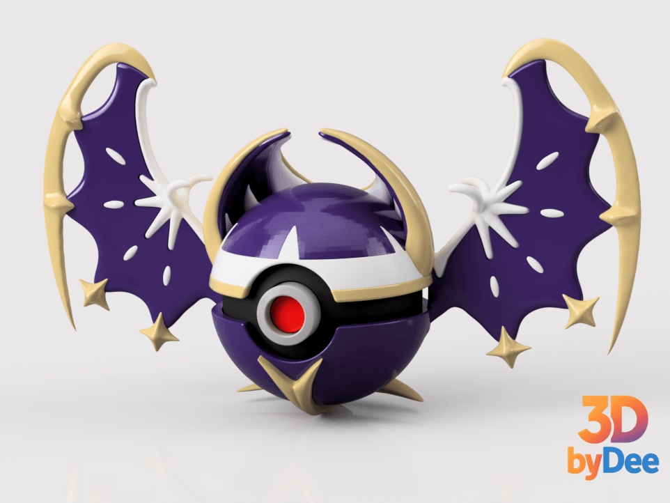 Lunala Poke ball 3d model