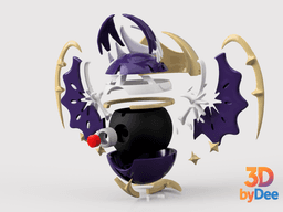 Lunala Poke ball 3d model