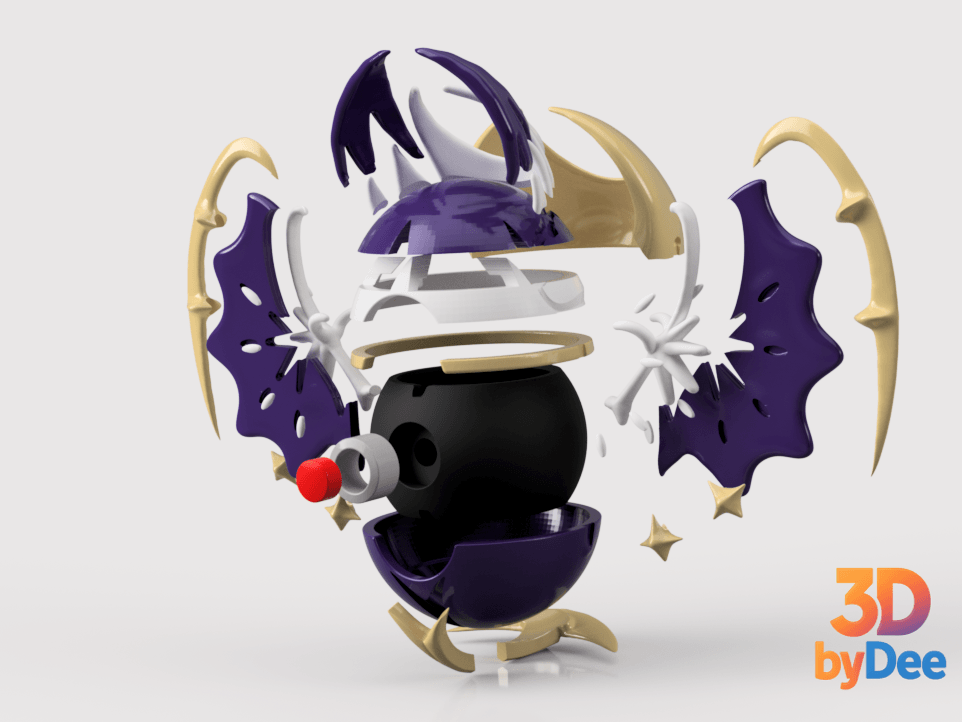 Lunala Poke ball 3d model