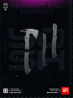 Resident Evil Hatchet 3D Printer STL 3d model