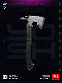 Resident Evil Hatchet 3D Printer STL 3d model