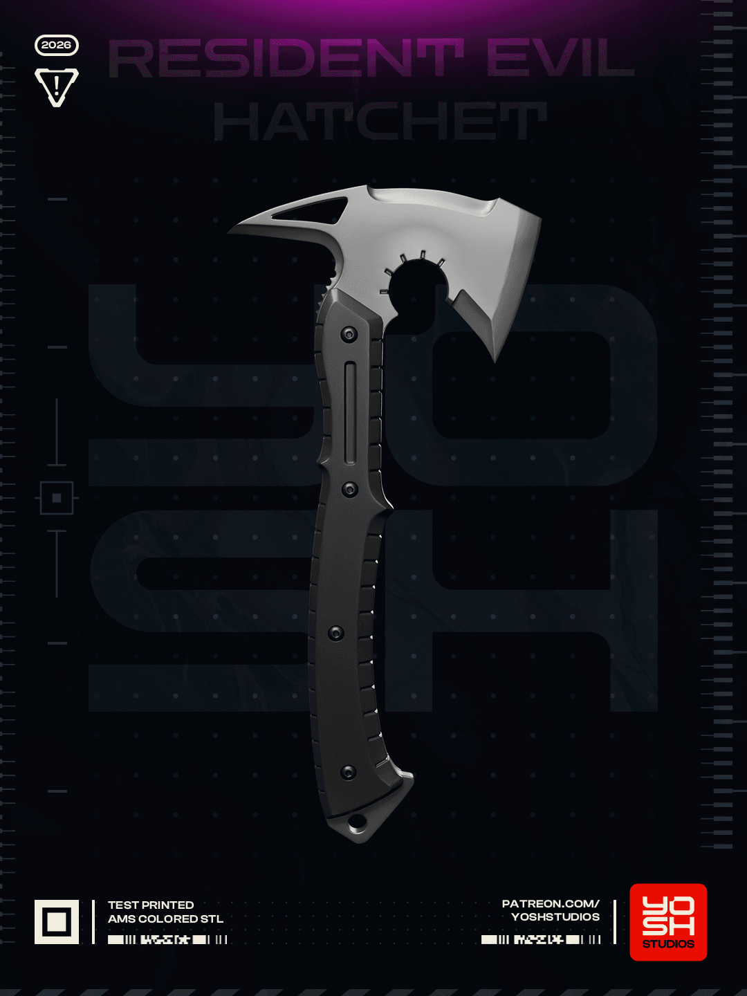Resident Evil Hatchet 3D Printer STL 3d model