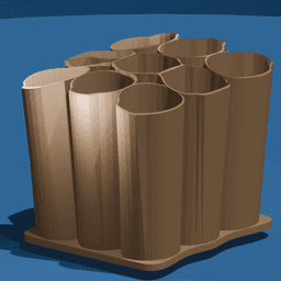 Ellipse Pattern Pencil Holder 3d model