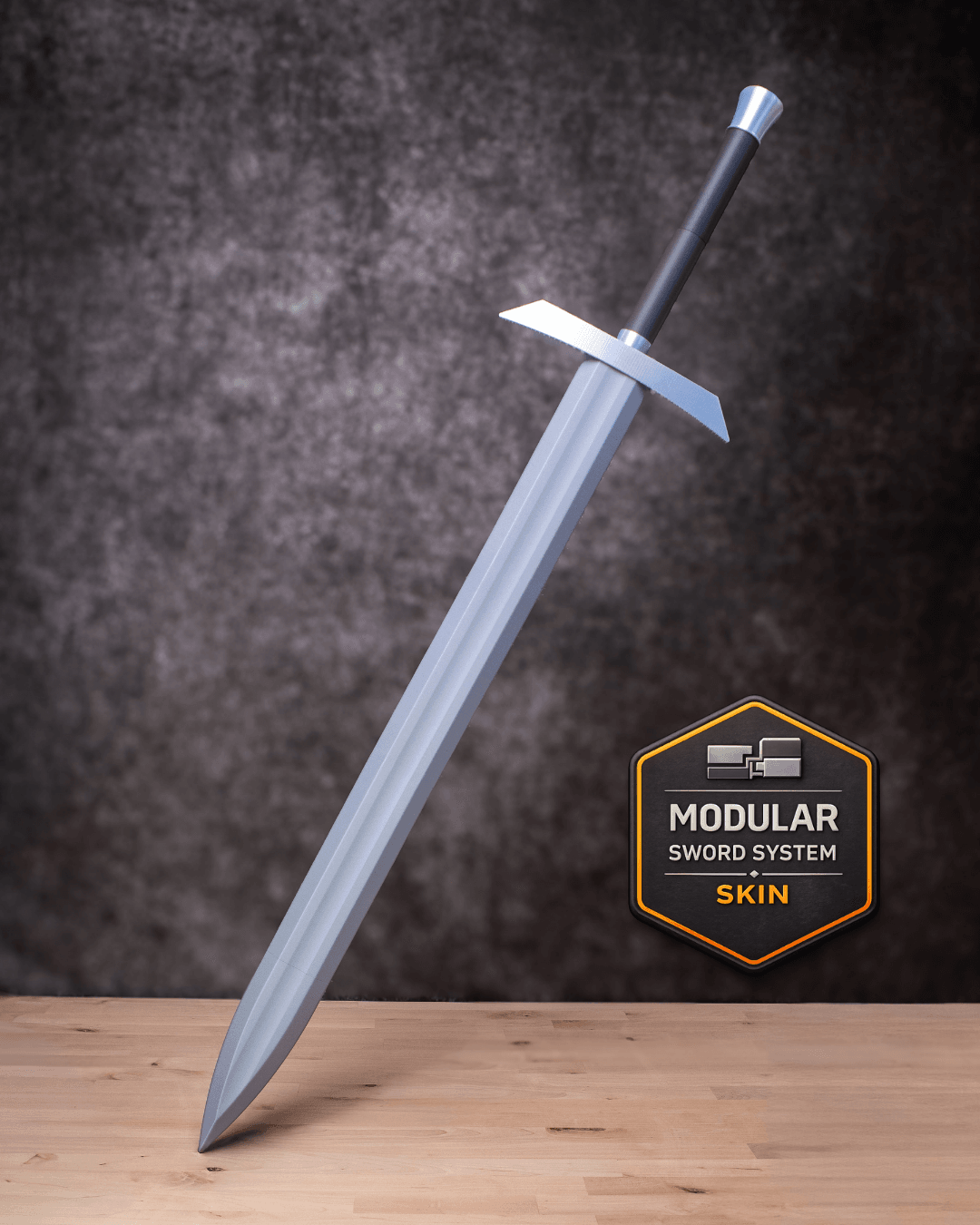 Two Handed Sword 2 Kit | No Supports, No AMS, No Glue 3d model