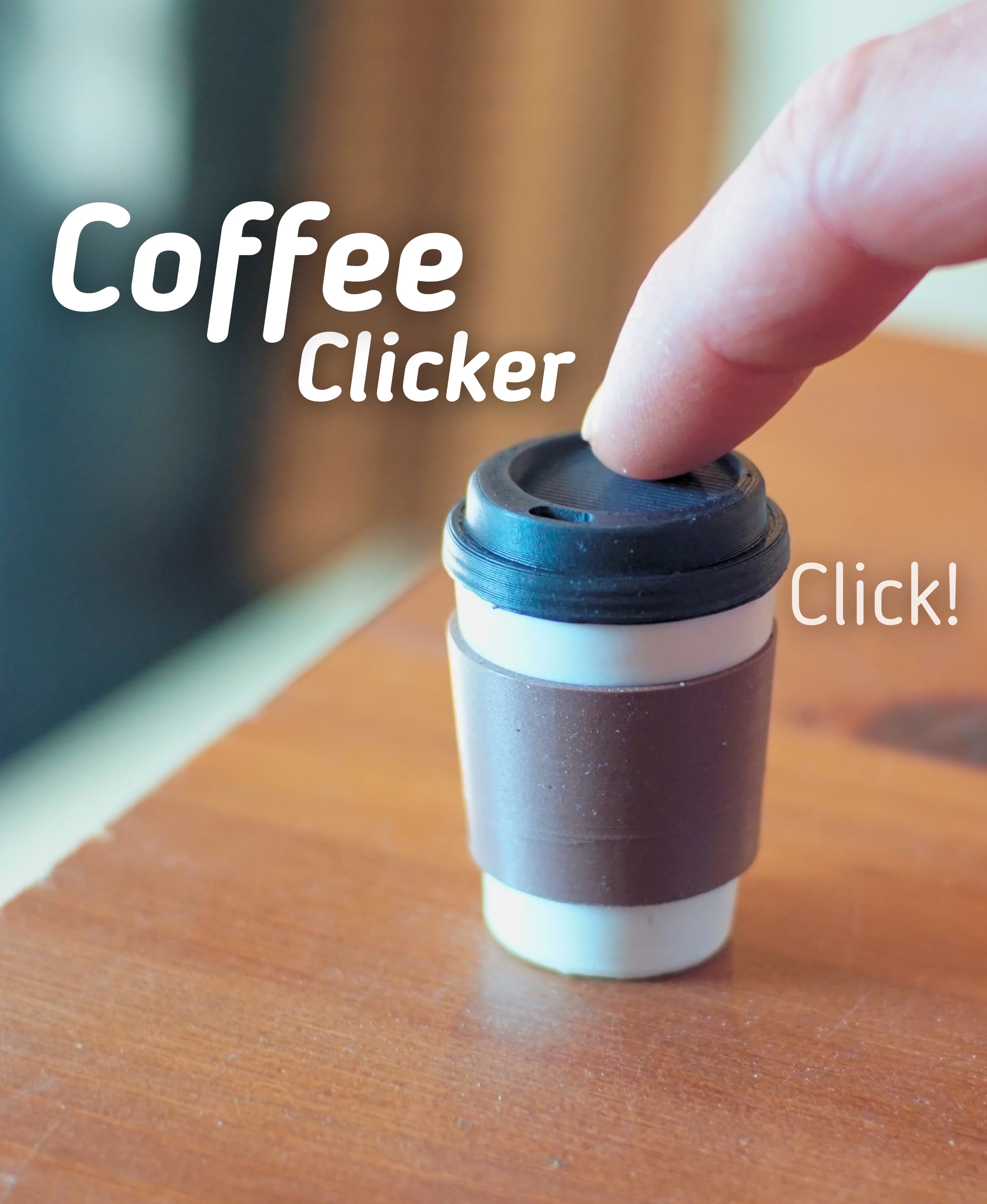 Coffee Clicker - Ludo Clicker - Fidget Toy 3d model
