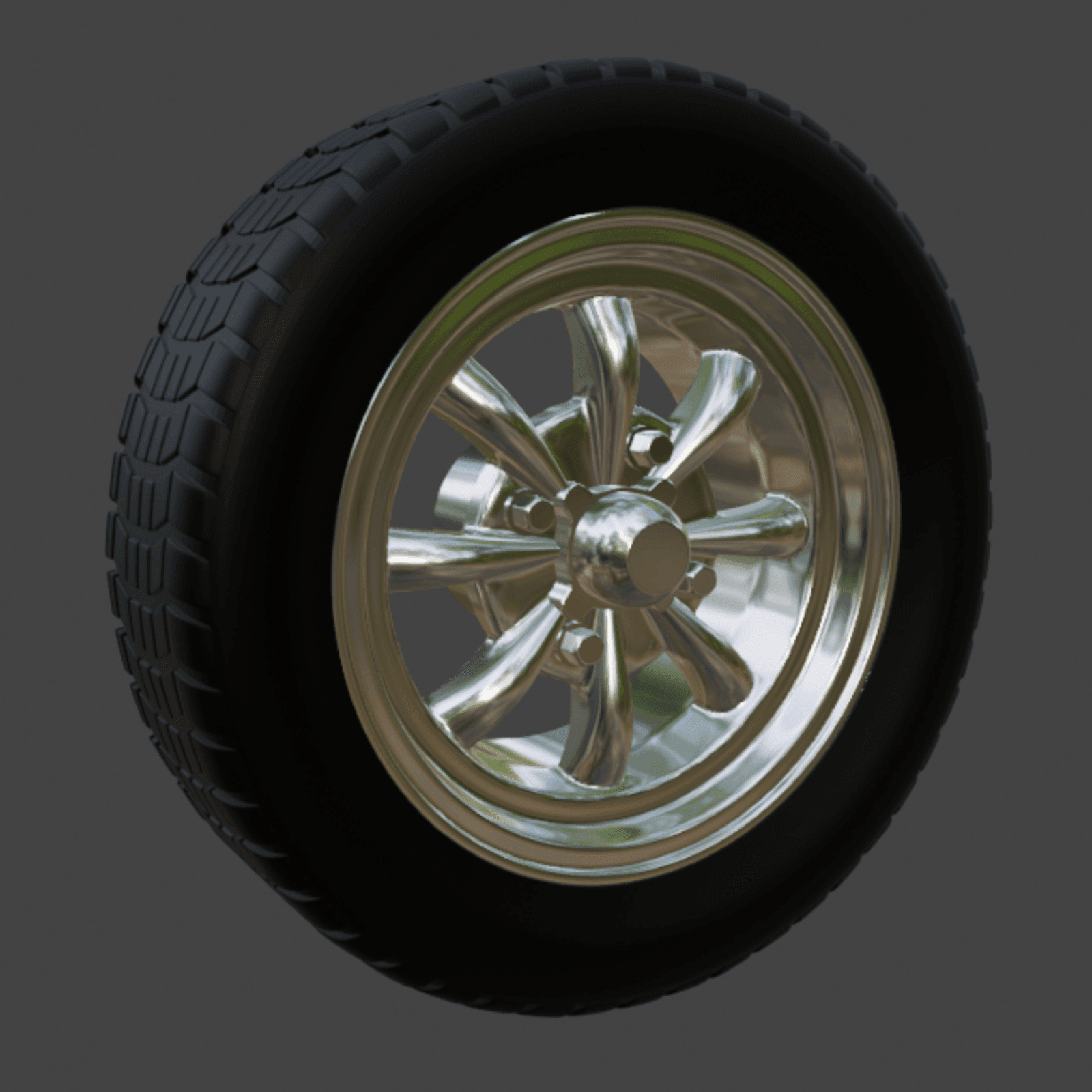 EMPI 8 spoke wheel 1/64 3d model