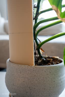 CLIMBIT HoneyComb Modular Self-Watering Moss Pole System | Support-Free, Stackable Planter for Monst 3d model